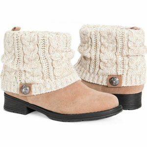 Ankle High Sweater Boot Muk Luks Patrice Tan